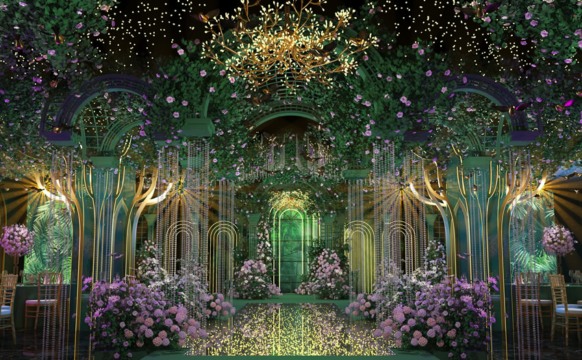 攀枝花奇妙森林婚礼堂效果展示